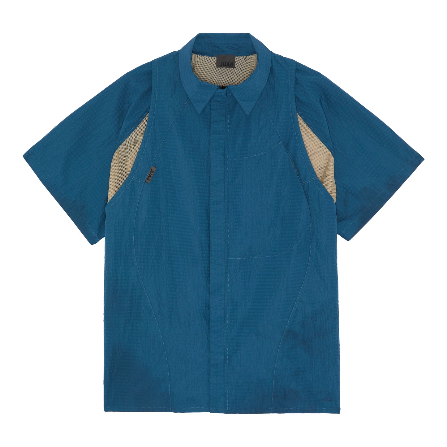 SEERSUCKER SHIRT - TEAL