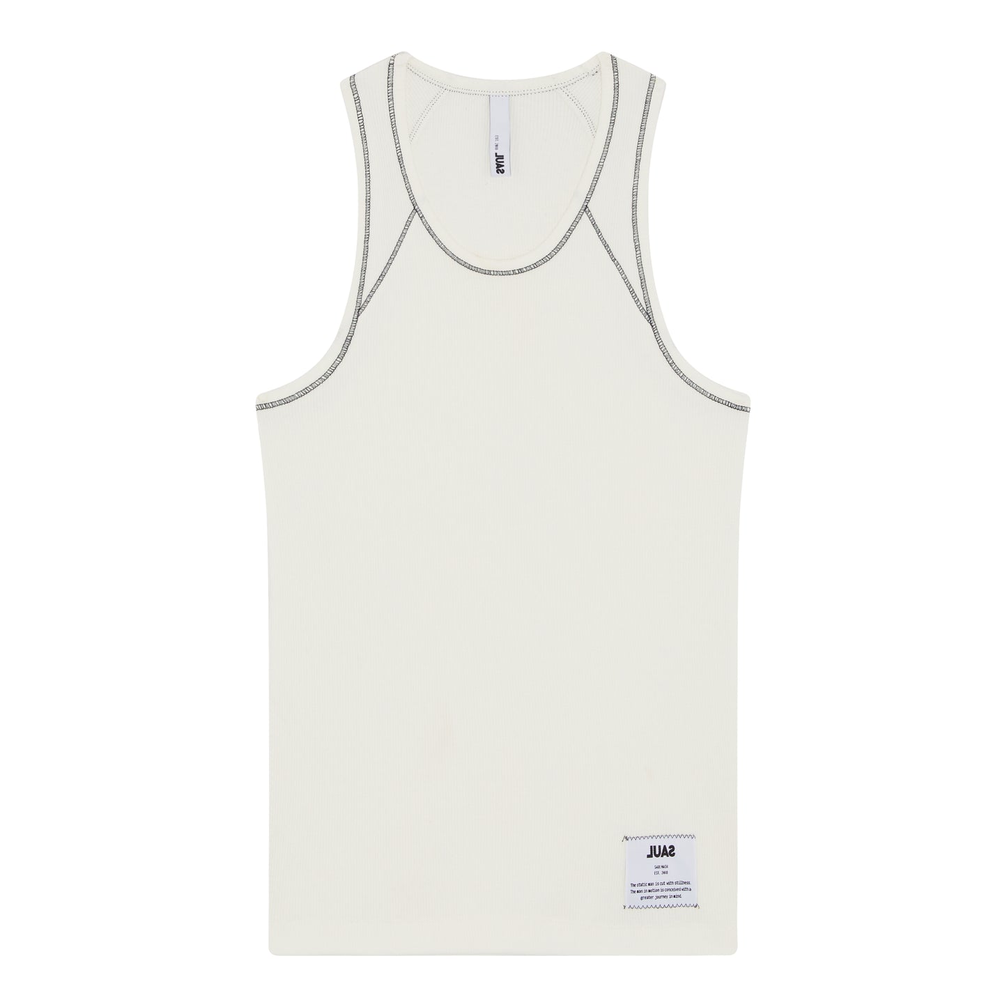 CONTRAST MOVEMENT VEST - WHITE / BLACK