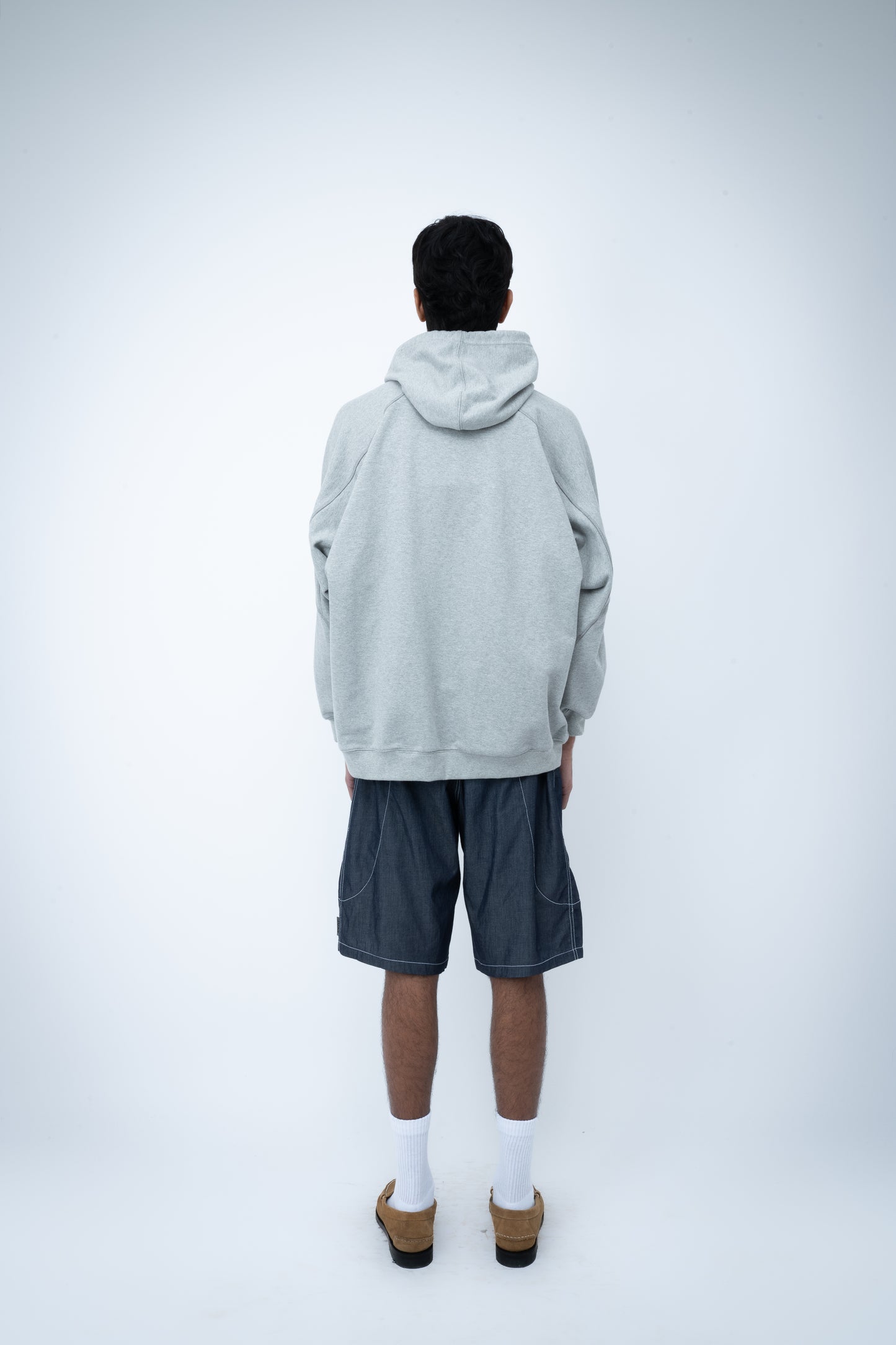 SS25 SOUVENIR HOODIE - GREY / NAVY