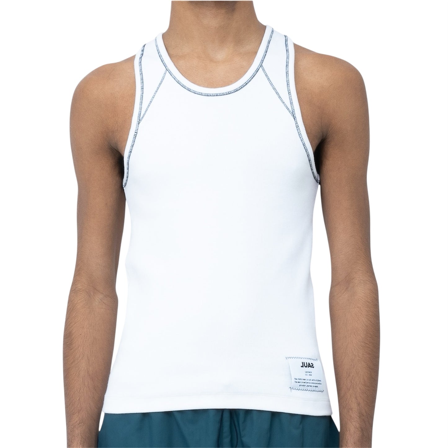 CORE CONTRAST MOVEMENT VEST - WHITE / BLACK