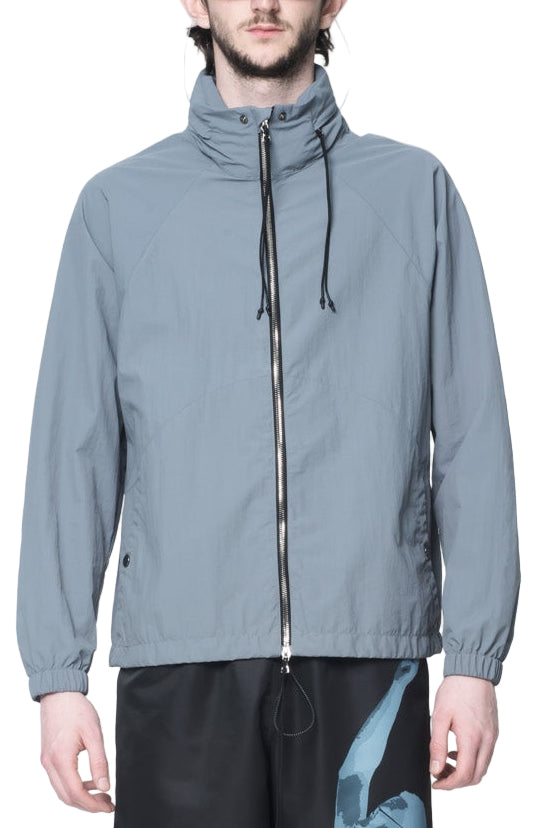 LUXE PACKABLE HOOD JACKET - GREY/BLUE