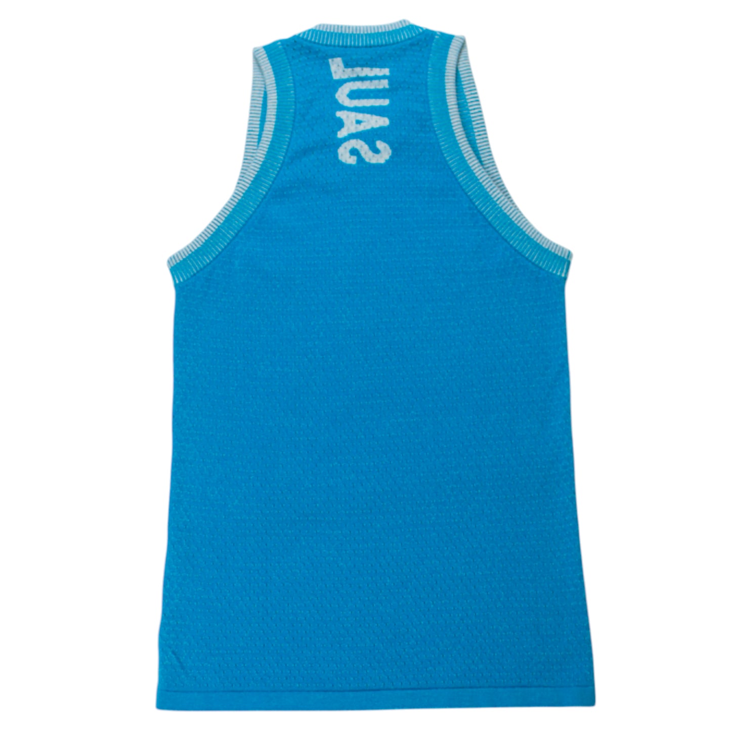 KNITTED MESH VEST - TURQUOISE