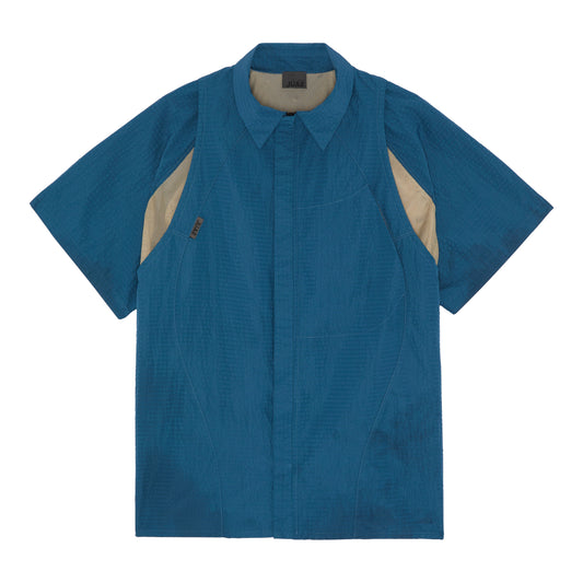 SEERSUCKER WINCHMORE SHIRT - TEAL