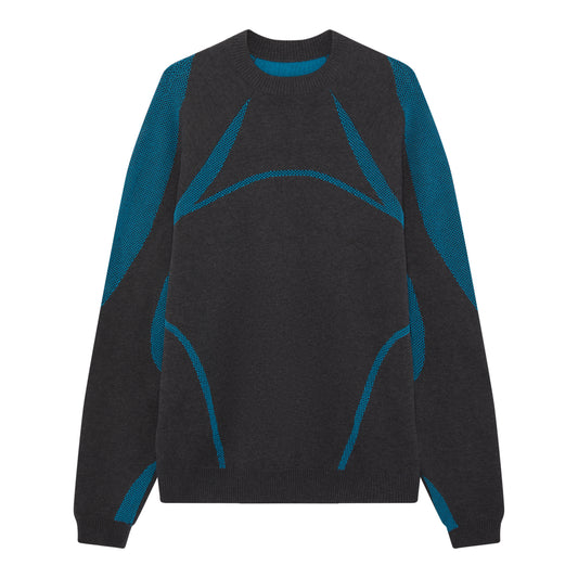 CYPHER MESH PANEL KNIT - ANTHRACITE