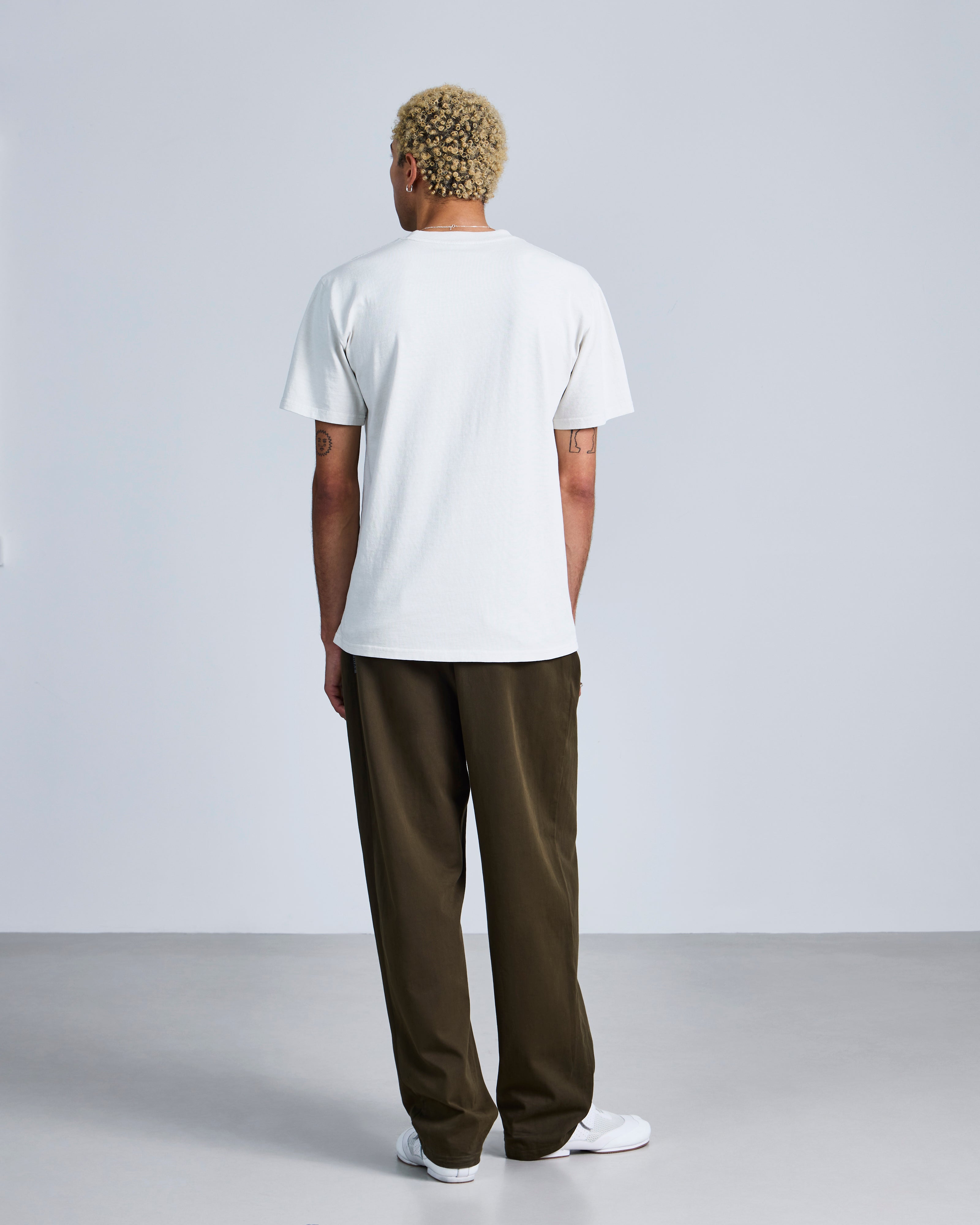 Asymmetric Henley' Print T-Shirt-5