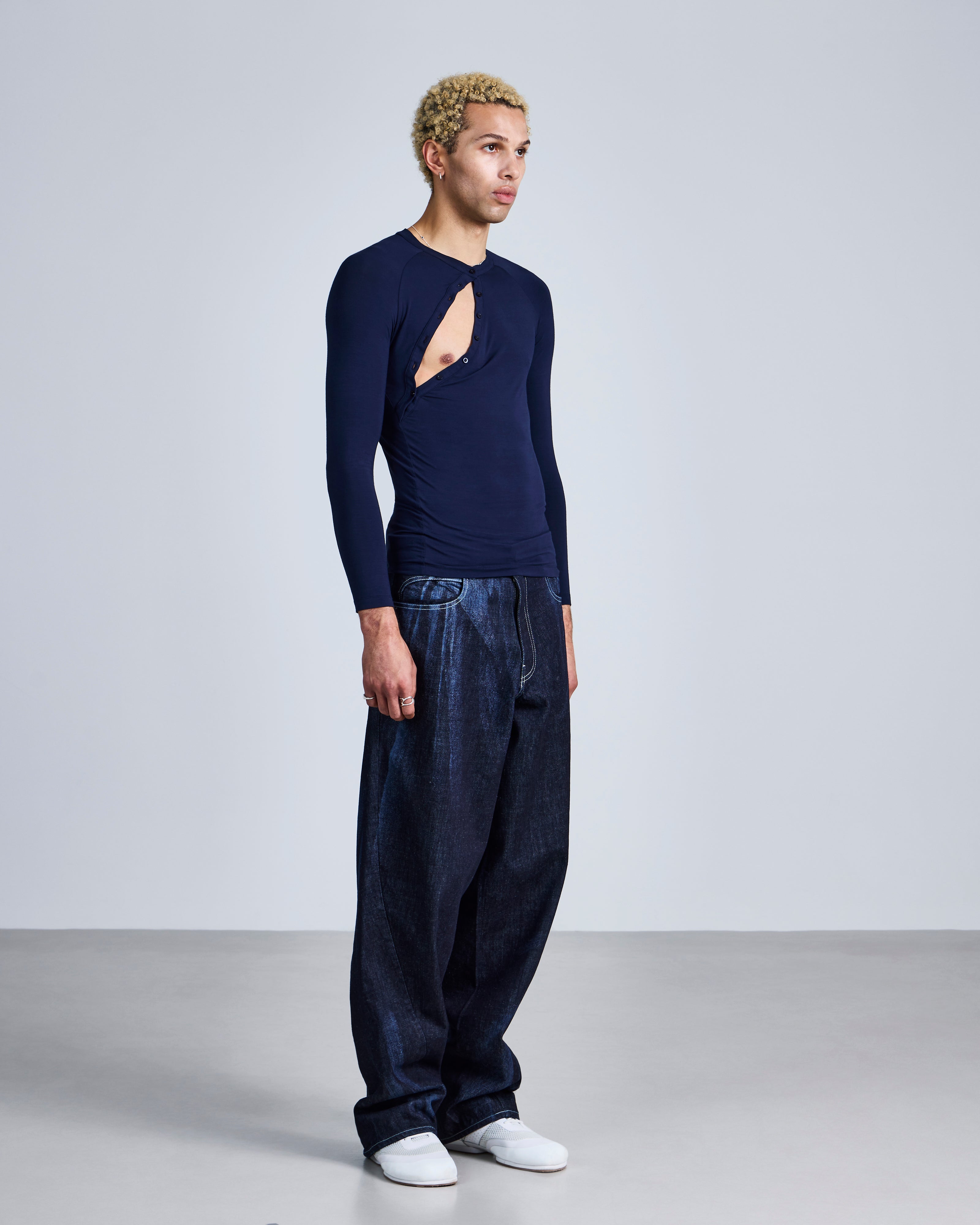 Asymmetric Henley Long Sleeve-6