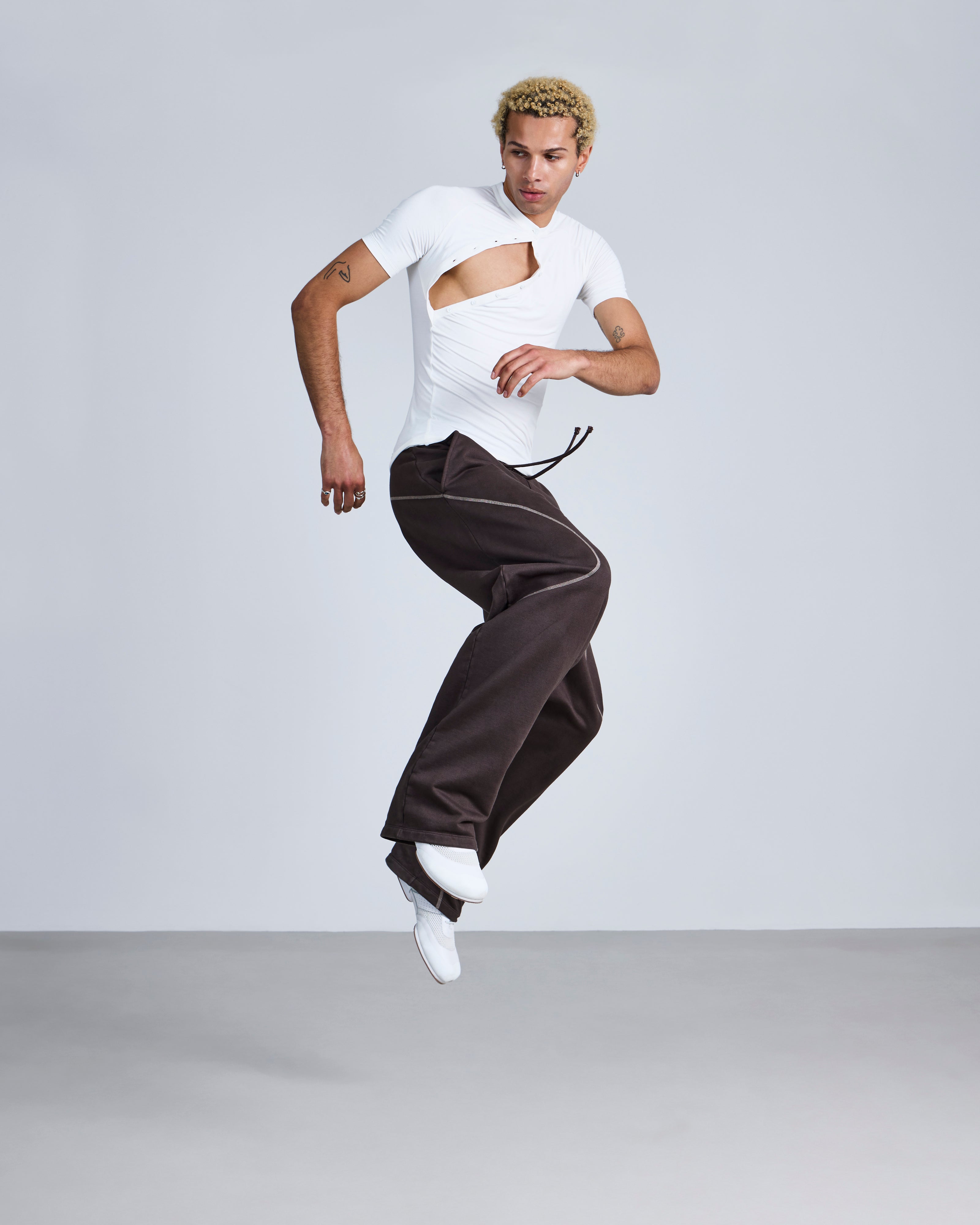 Asymmetric Henley Shirt
