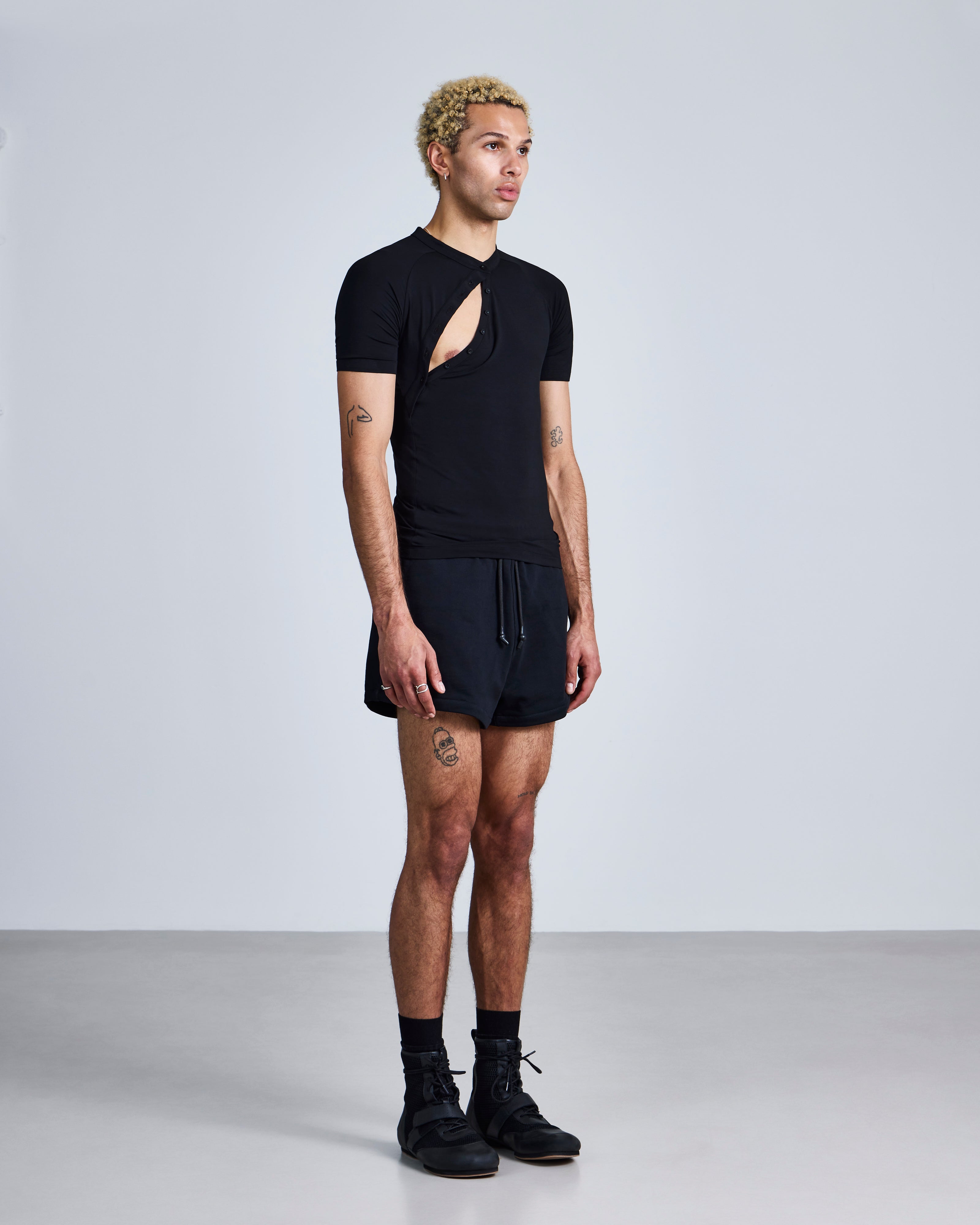 Asymmetric Henley Shirt-4