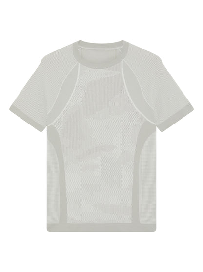 "BUST" KNITTED COMPRESSION TOP - GREY