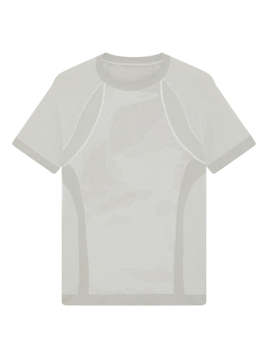 "BUST" KNITTED COMPRESSION TOP - GREY