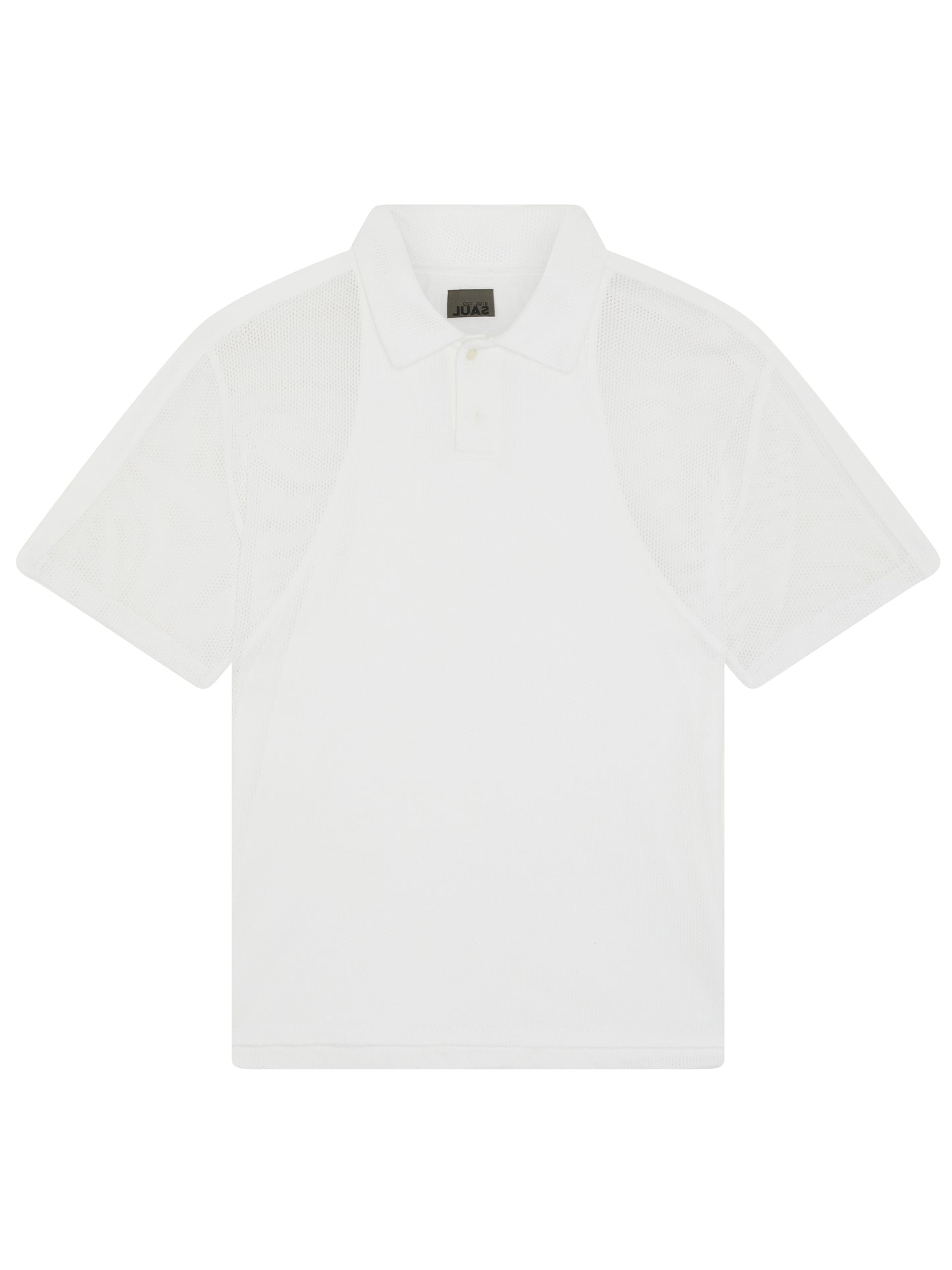 2-LAYER "BREATHE" MESH POLO - WHITE