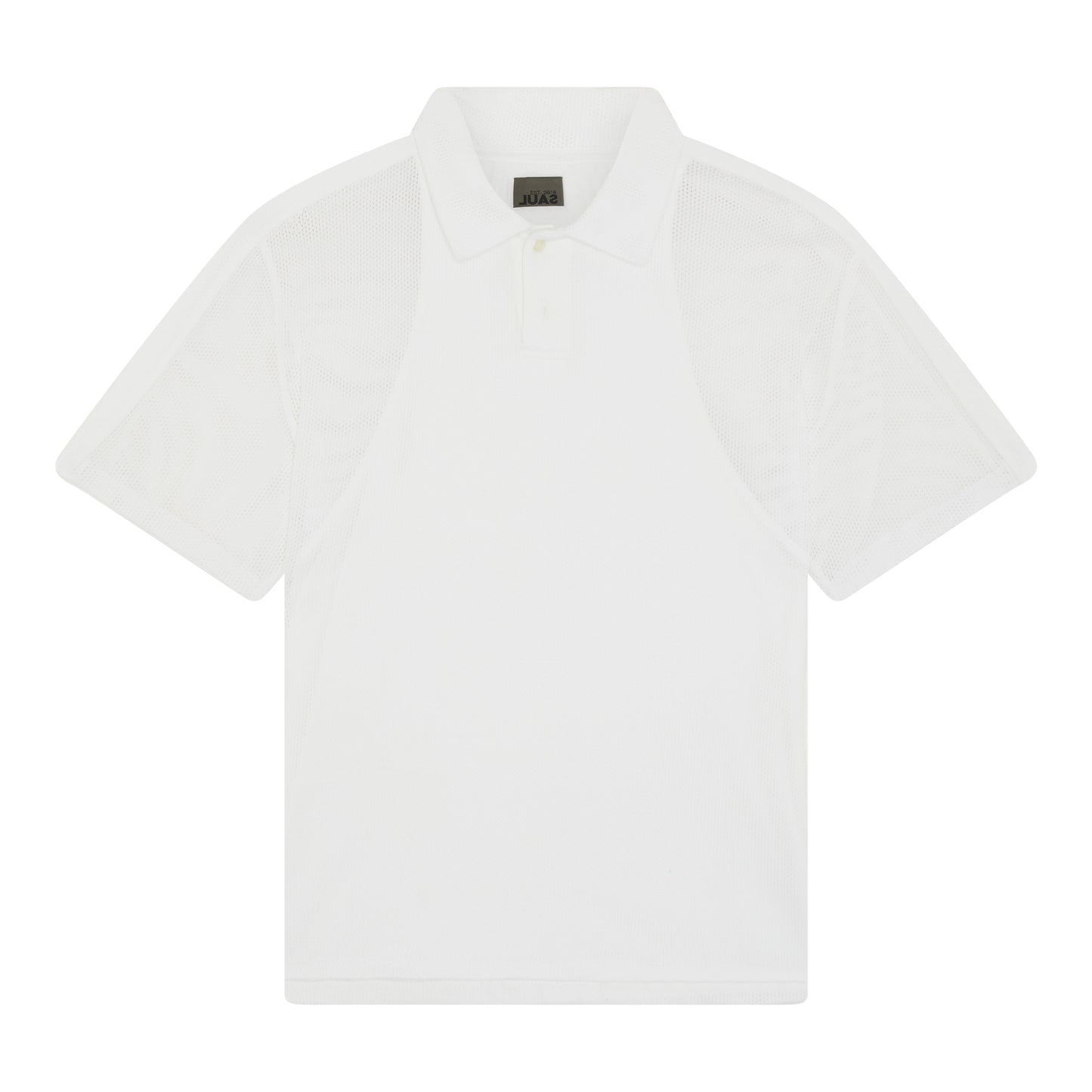 2-LAYER "BREATHE" MESH POLO - WHITE