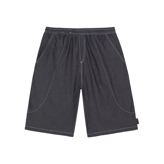 SPORT DENIM WIDE SHORT - INDIGO