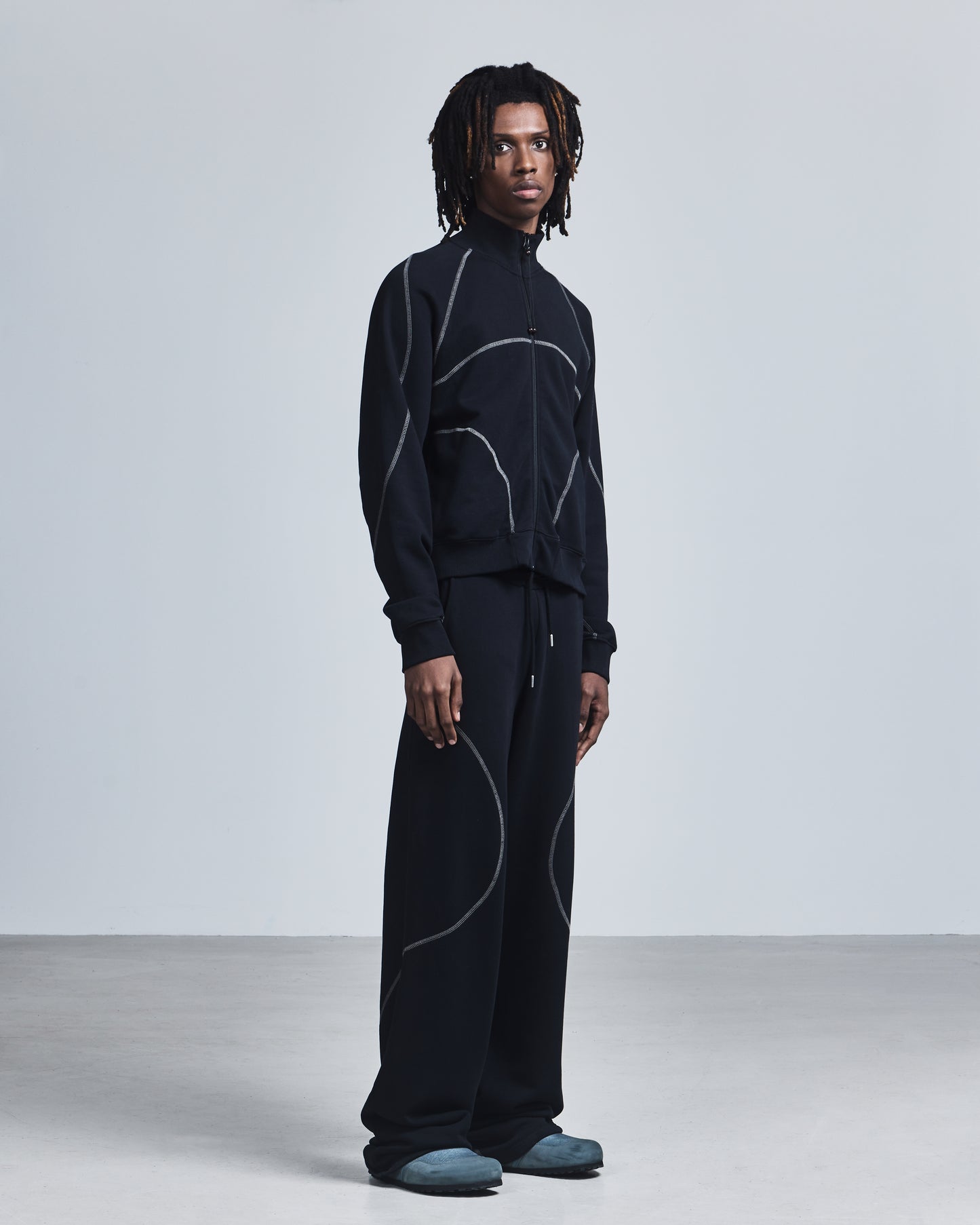 Coverstitch Zip-Up Jacket