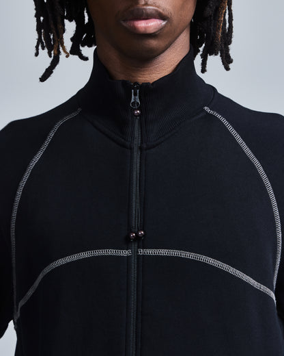 Coverstitch Zip-Up Jacket