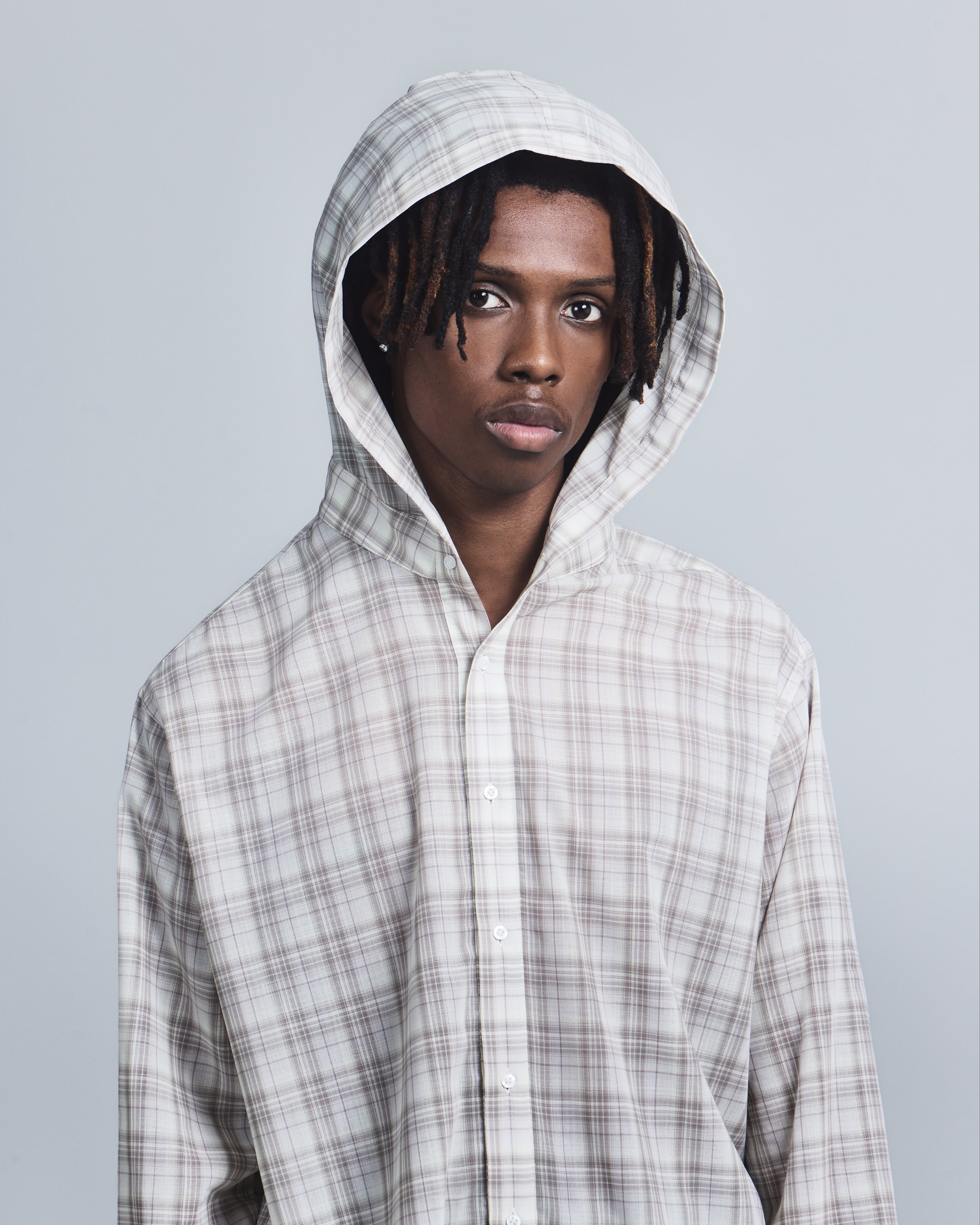 Hooded Oxford Shirt-3