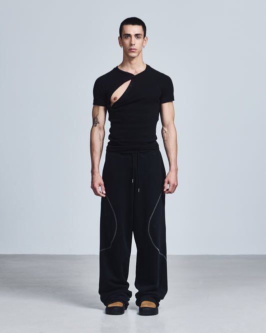 Asymmetric Henley Shirt