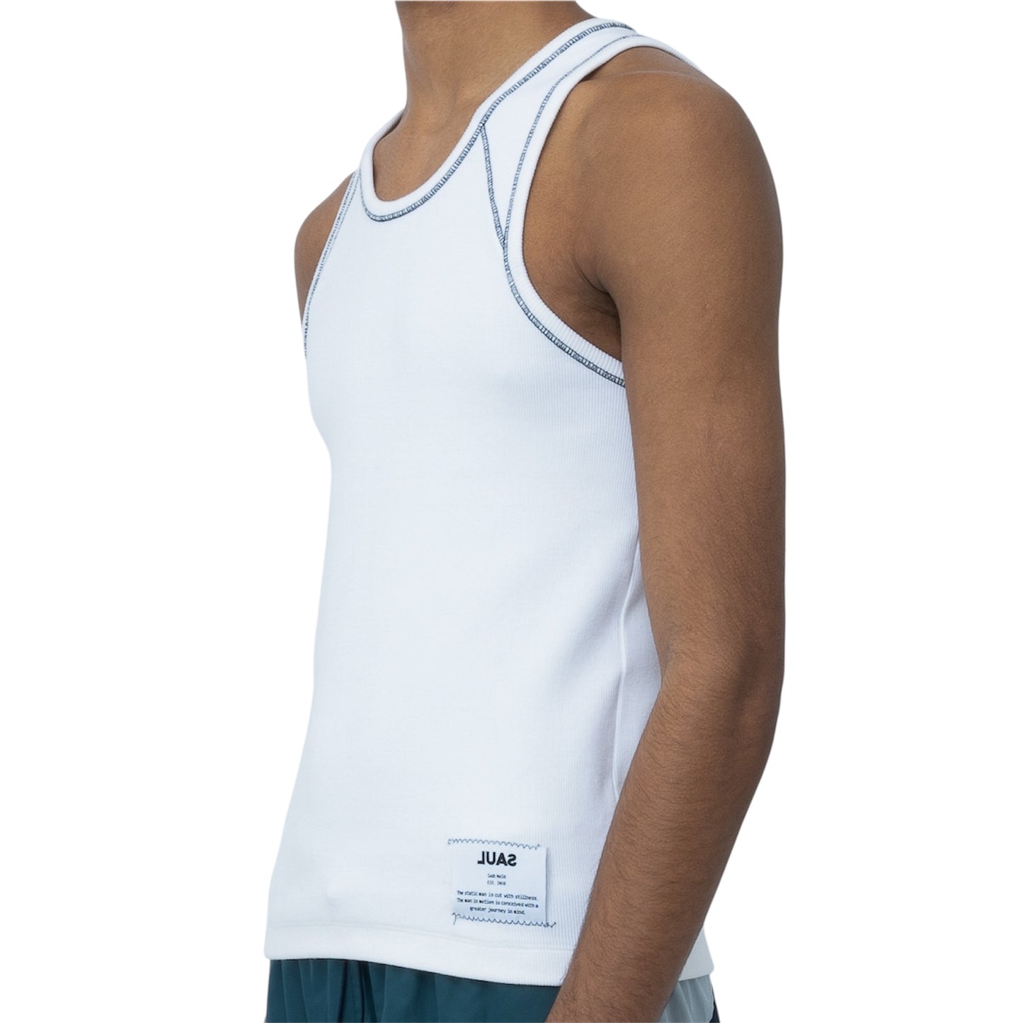 CORE CONTRAST MOVEMENT VEST - WHITE / BLACK