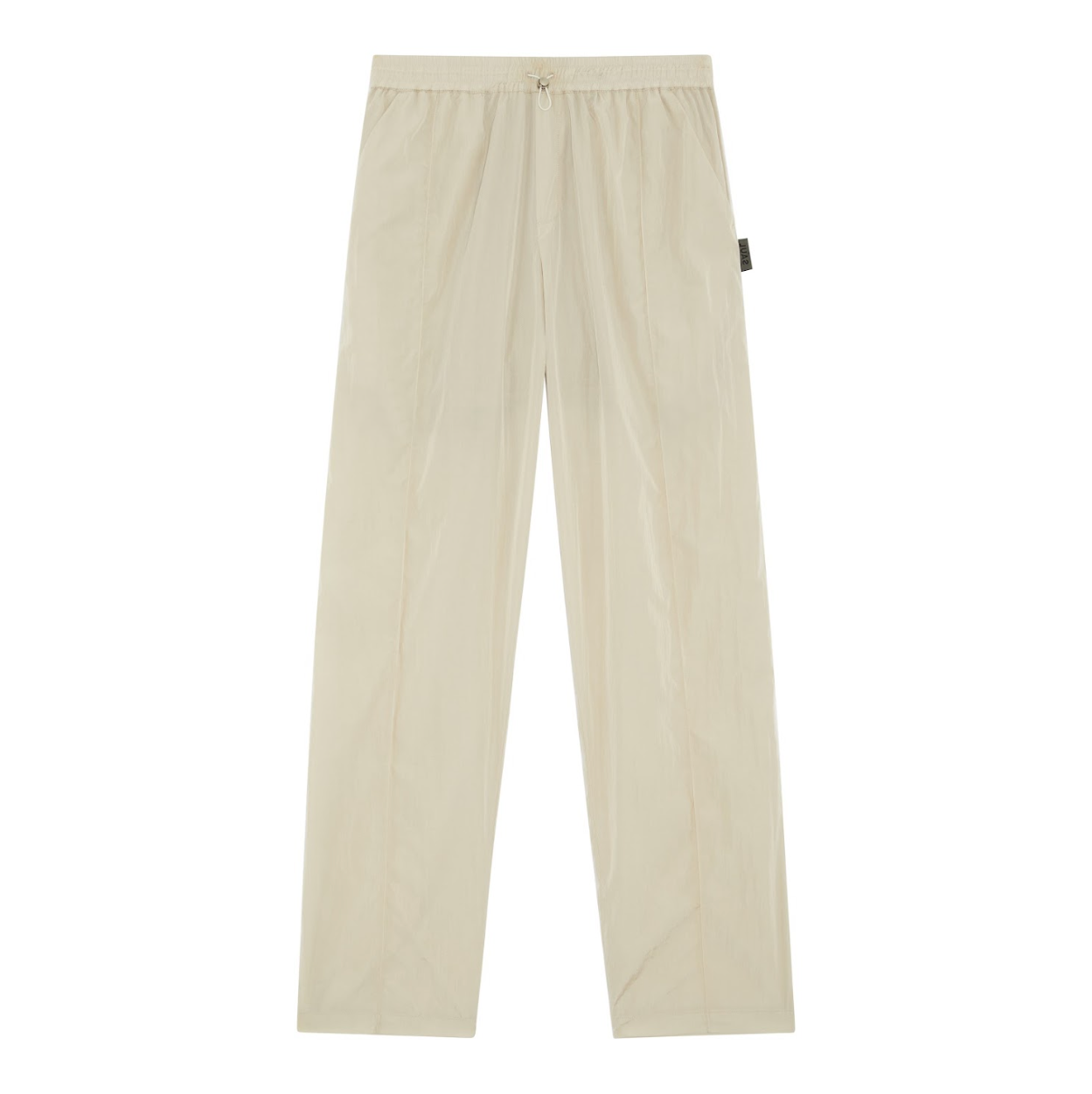 NYLON PINTUCK TROUSERS - STONE