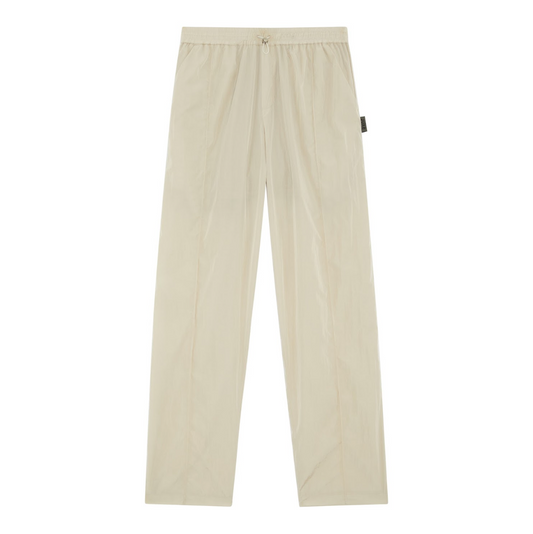 NYLON PINTUCK TROUSERS - STONE