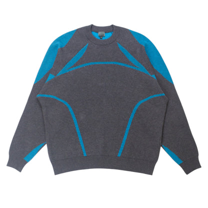 CYPHER MESH PANEL KNIT - ANTHRACITE