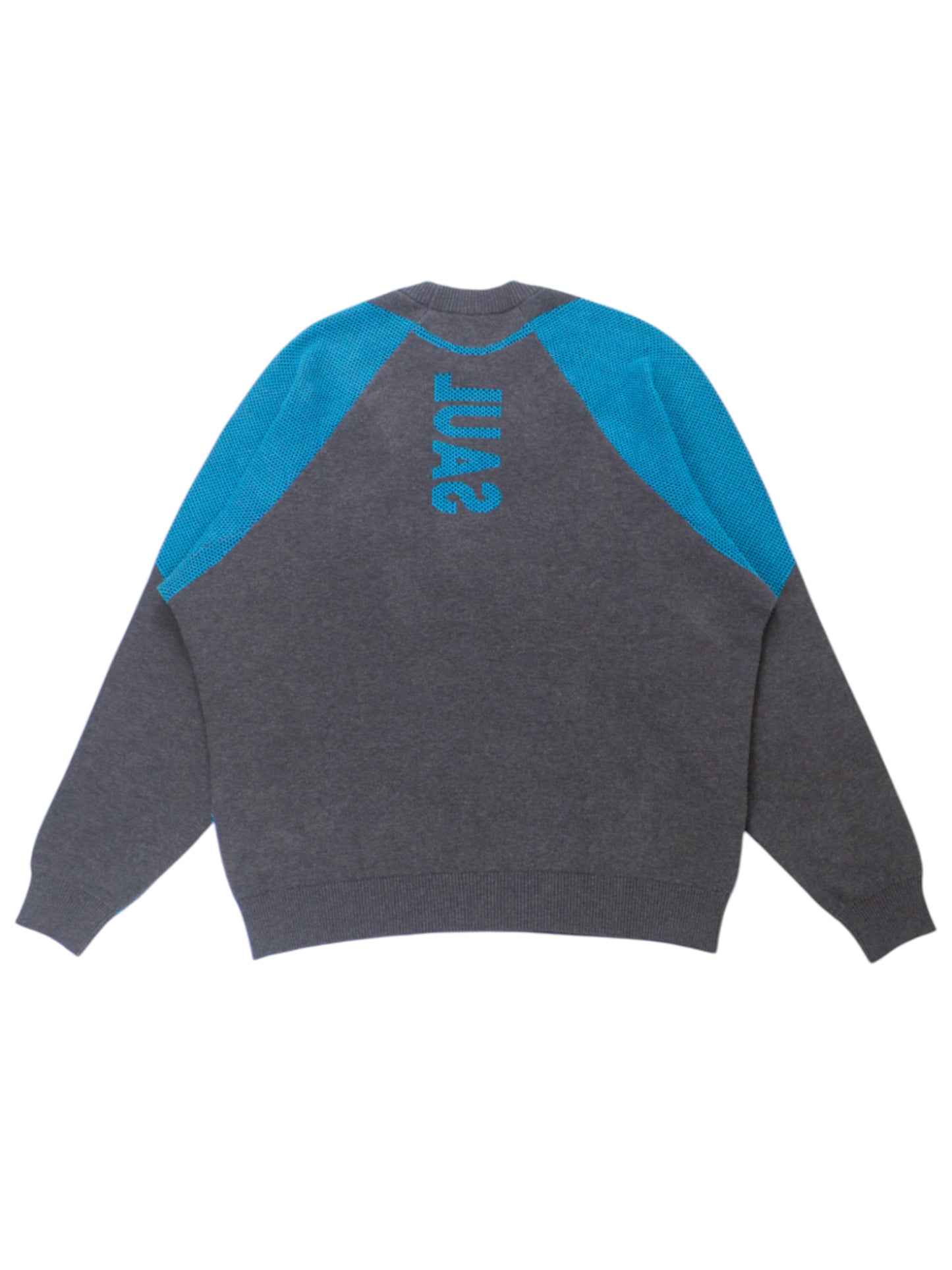 SS24 CYPHER MESH PANEL KNIT - ANTHRACITE