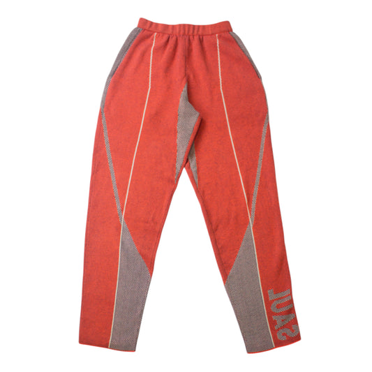 CYPHER MESH KNIT TROUSERS - ORANGE